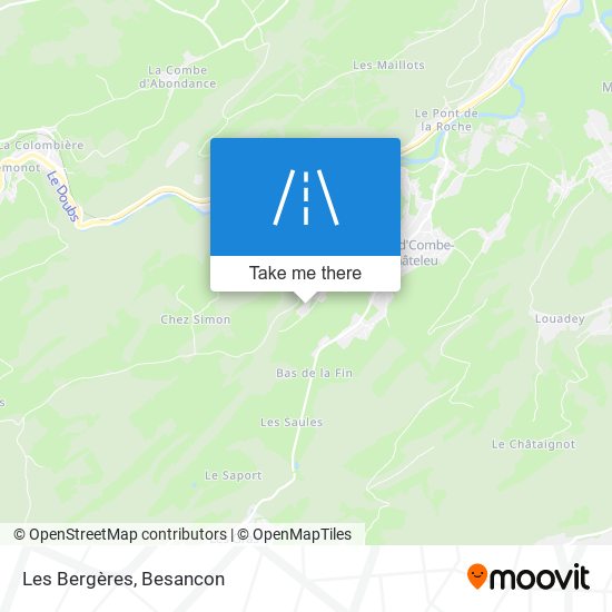 Mapa Les Bergères