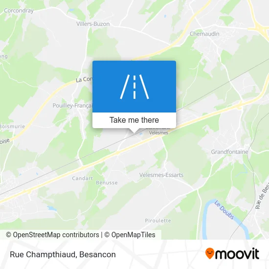 Rue Champthiaud map