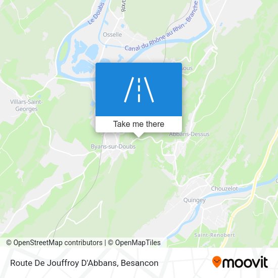 Route De Jouffroy D'Abbans map