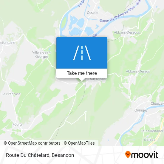 Route Du Châtelard map