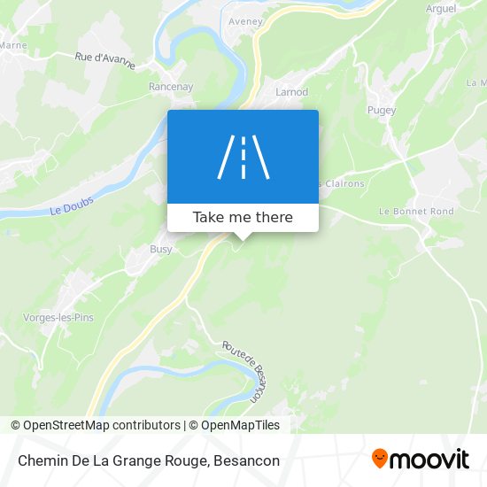Mapa Chemin De La Grange Rouge