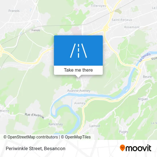 Rue Des Pervenches map