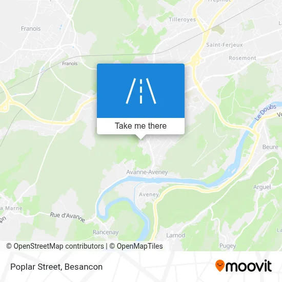 Rue Des Peupliers map