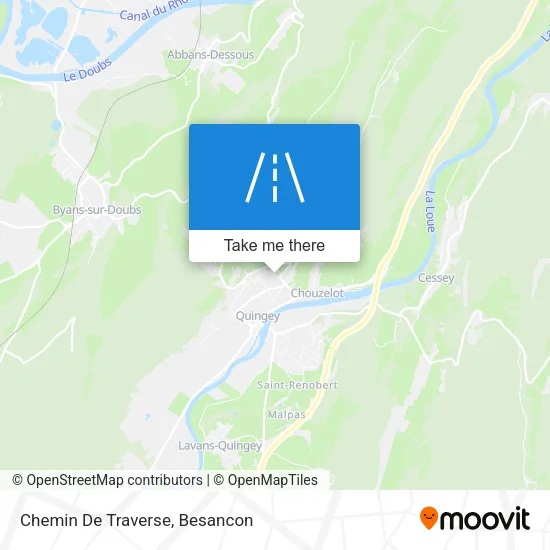 Chemin De Traverse map