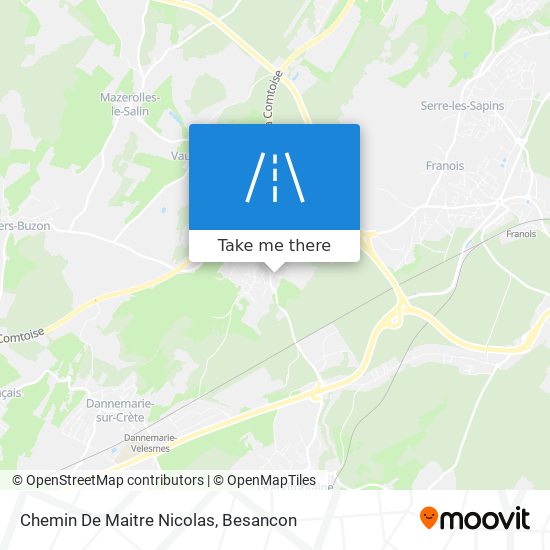 Chemin De Maitre Nicolas map