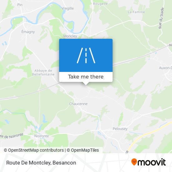 Route De Montcley map