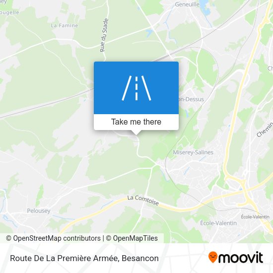 Route De La Première Armée map
