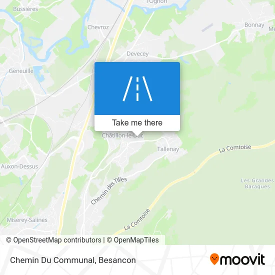 Chemin Du Communal map