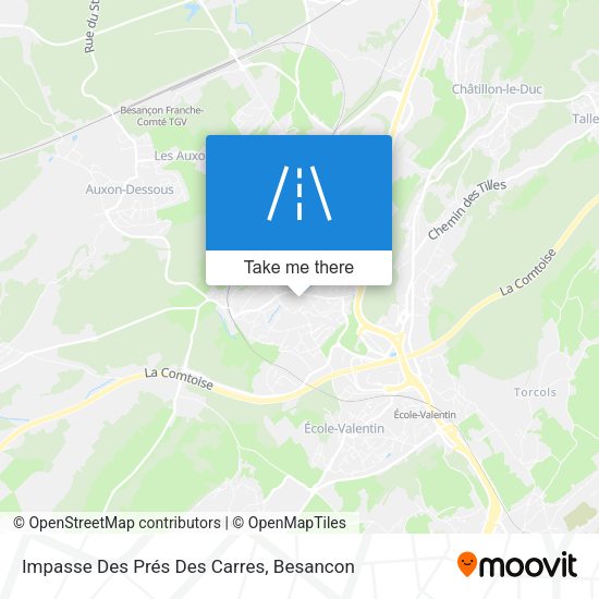 Impasse Des Prés Des Carres map