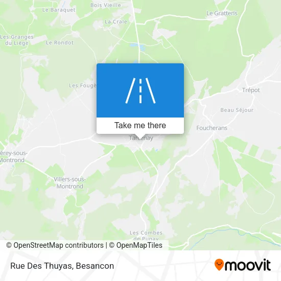 Rue Des Thuyas map