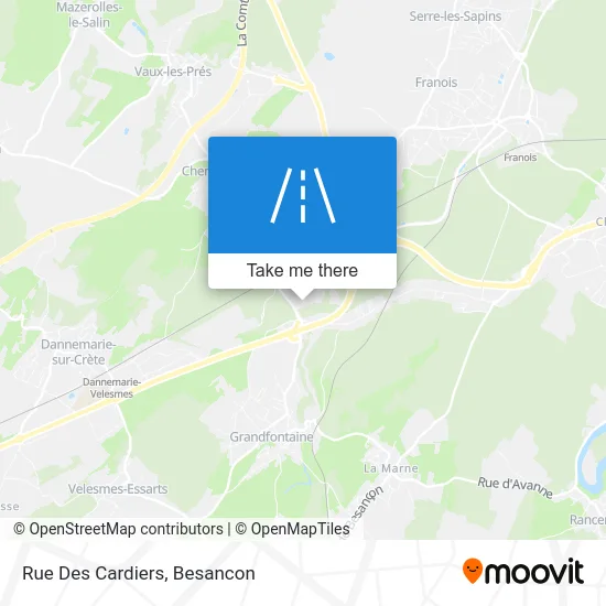 Rue Des Cardiers map