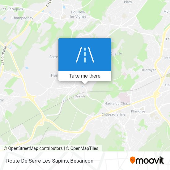 Route De Serre-Les-Sapins map