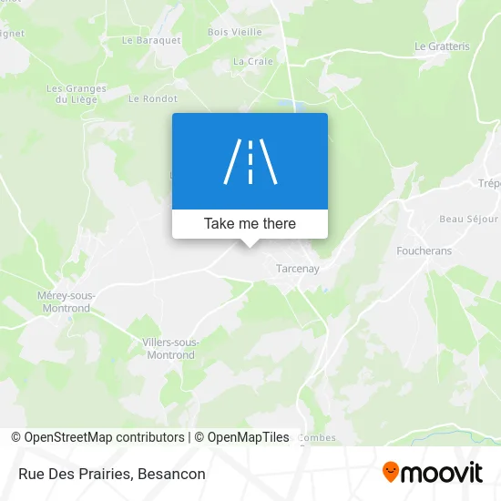 Rue Des Prairies map