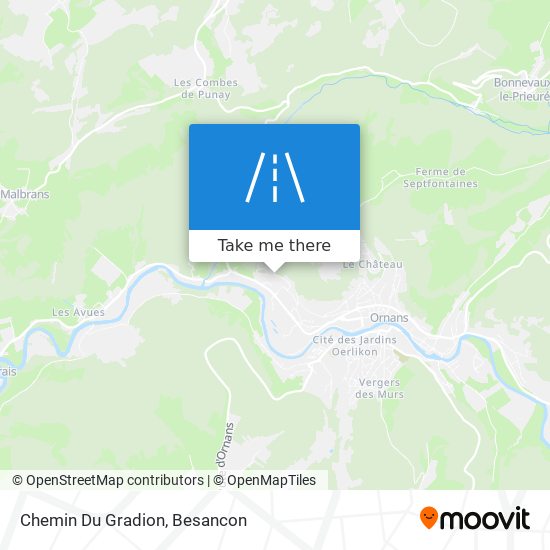 Chemin Du Gradion map