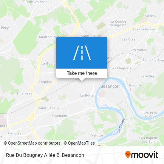 Rue Du Bougney Allée B map