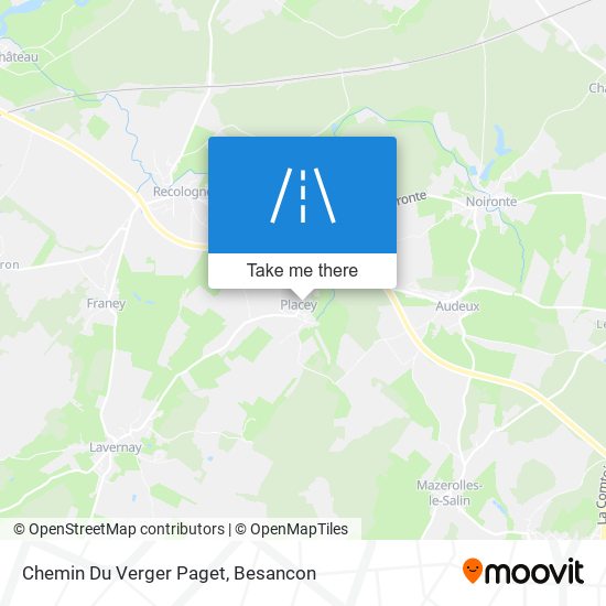 Mapa Chemin Du Verger Paget