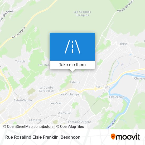 Rue Rosalind Elsie Franklin map