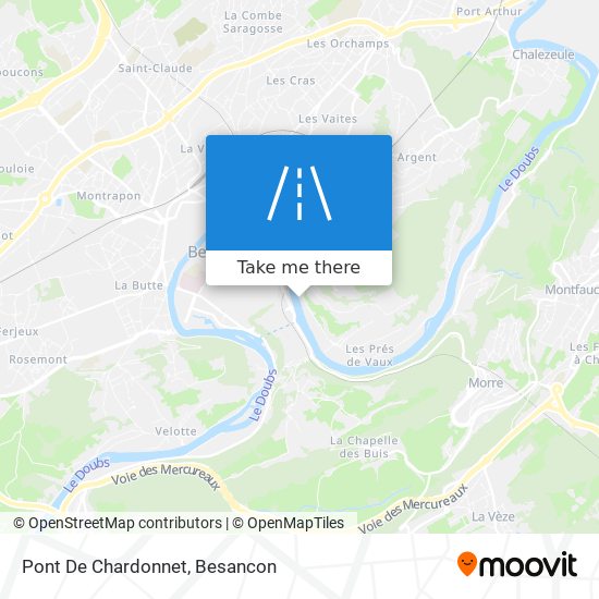 Mapa Pont De Chardonnet