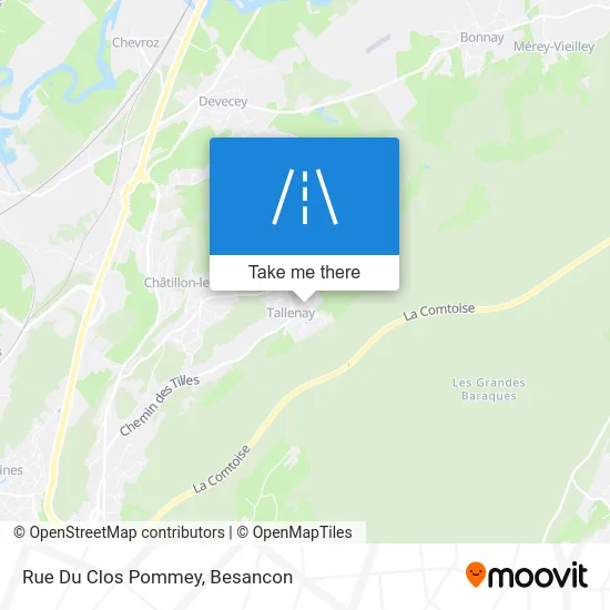 Rue Du Clos Pommey map