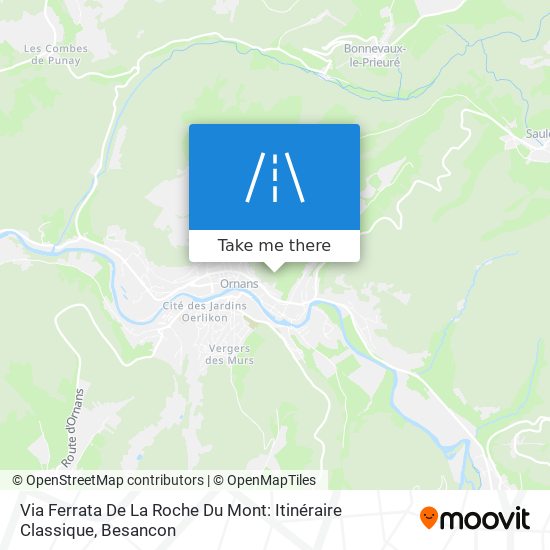 Via Ferrata De La Roche Du Mont: Itinéraire Classique map