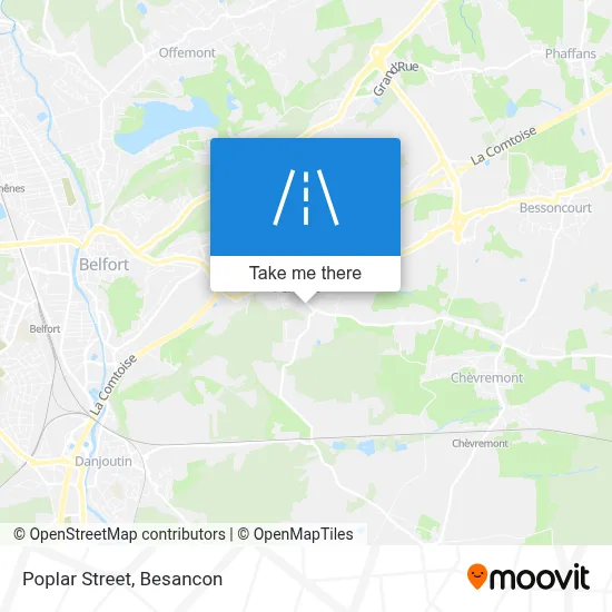 Rue Des Peupliers map