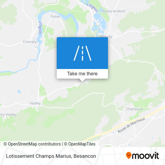 Lotissement Champs Marius map