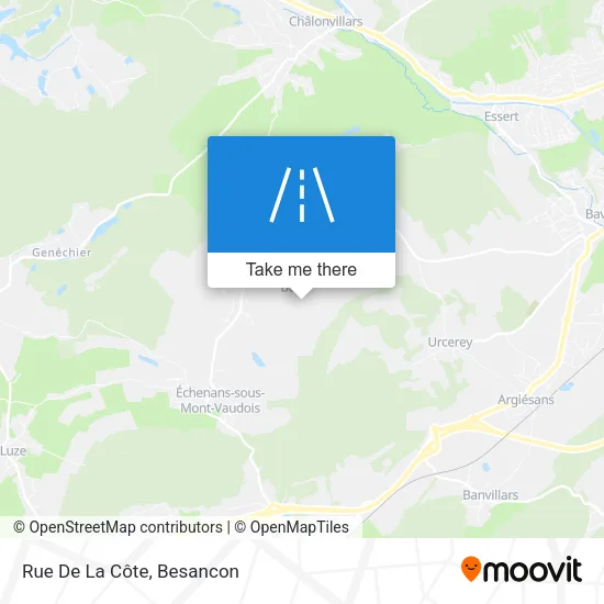 Rue De La Côte map