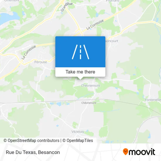 Rue Du Texas map