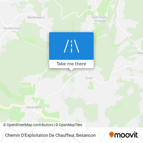 Chemin D'Exploitation De Chauffeur map