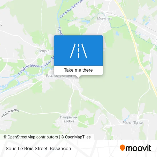 Rue Sous Le Bois map