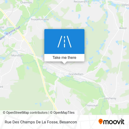 Rue Des Champs De La Fosse map