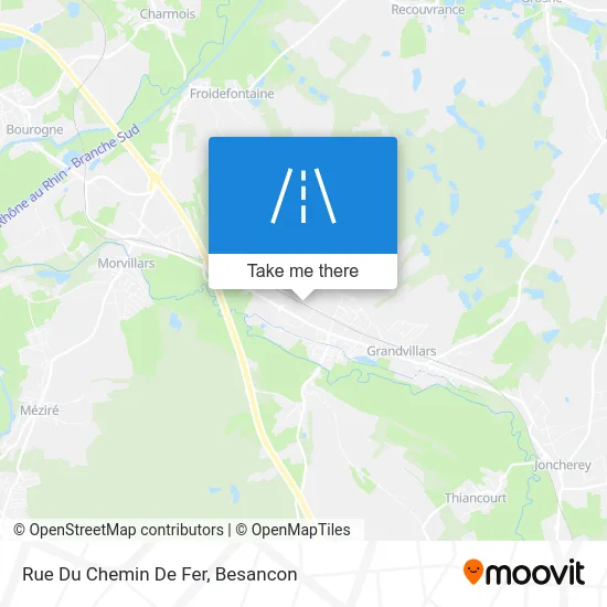 Rue Du Chemin De Fer map