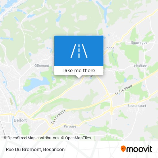 Rue Du Bromont map