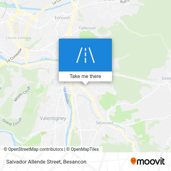 Rue Salvador Allende map