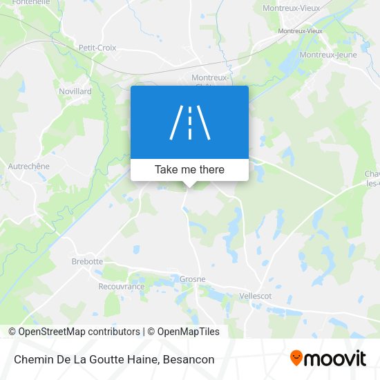 Chemin De La Goutte Haine map