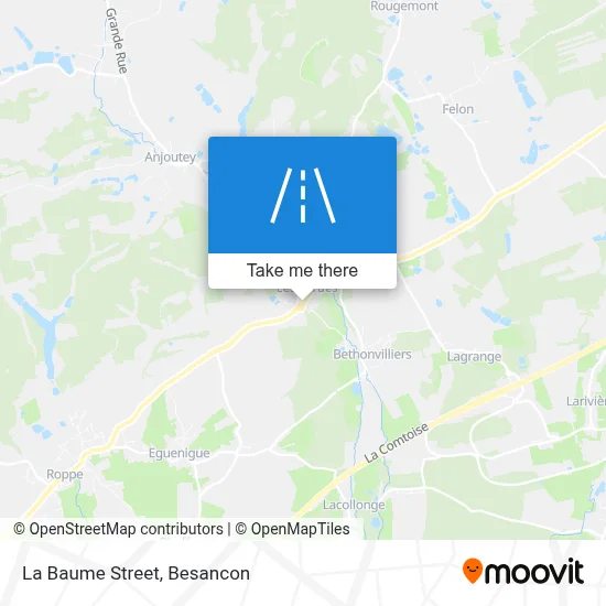 Rue De La Baume map