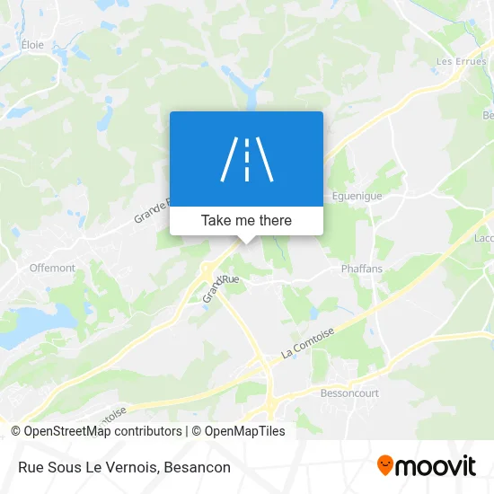 Rue Sous Le Vernois map