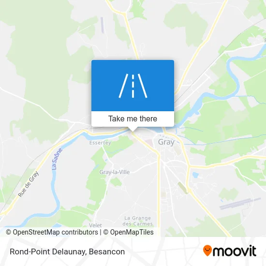 Rond-Point Delaunay map