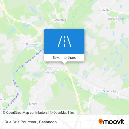 Rue Gris Pourceau map