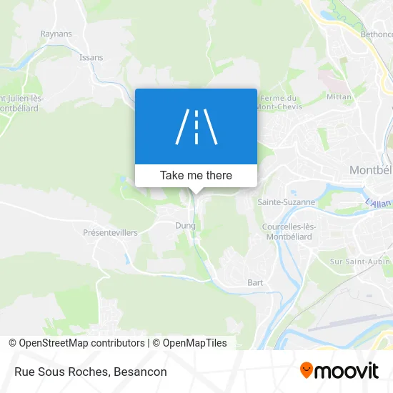 Rue Sous Roches map