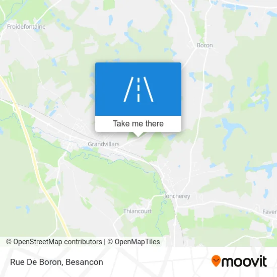 Rue De Boron map