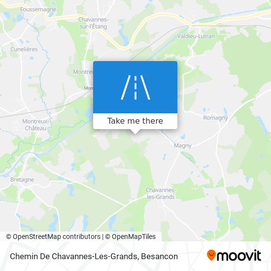 Chemin De Chavannes-Les-Grands map