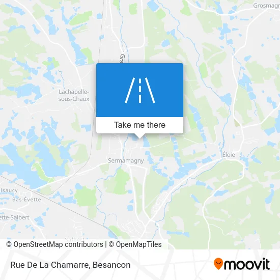 Rue De La Chamarre map