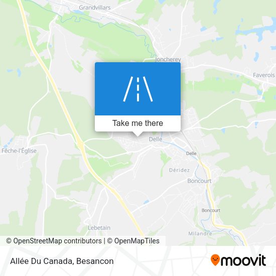 Allée Du Canada map