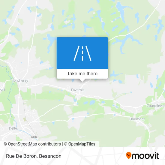 Rue De Boron map