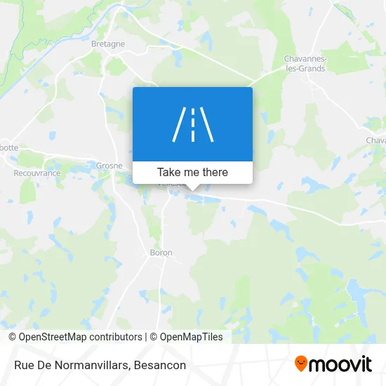 Rue De Normanvillars map