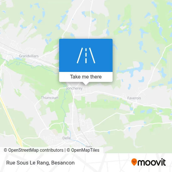 Rue Sous Le Rang map