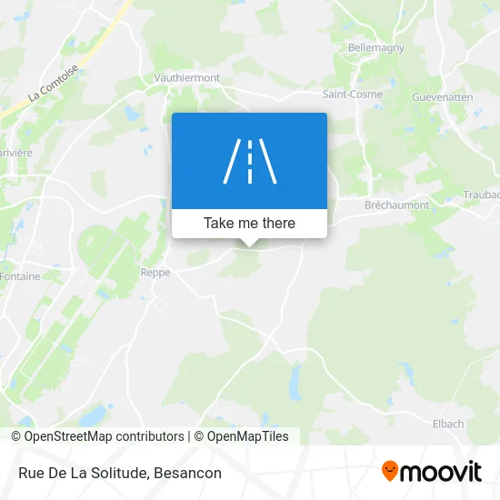 Rue De La Solitude map