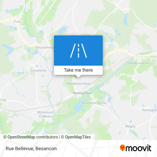 Rue Bellevue map
