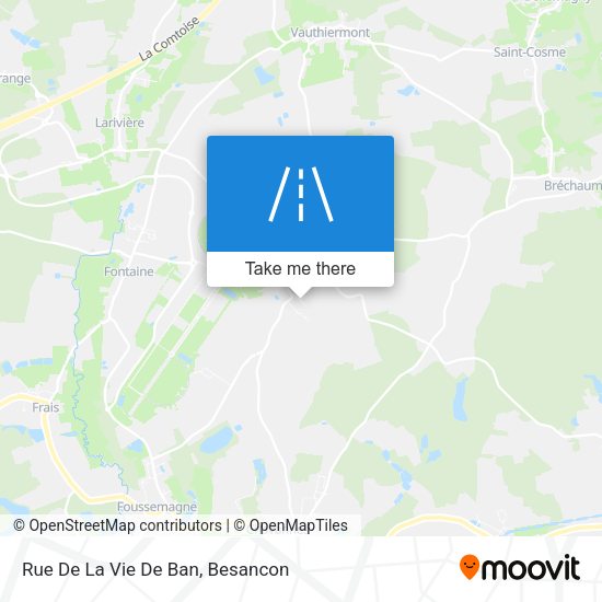 Rue De La Vie De Ban map